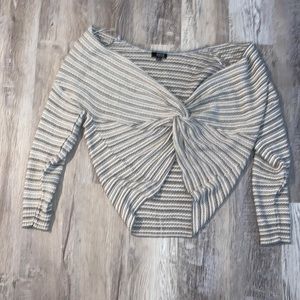 Sweater with Knotted Front